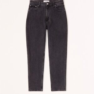 Abercrombie Mom High Rise Black Jeans Size 25
